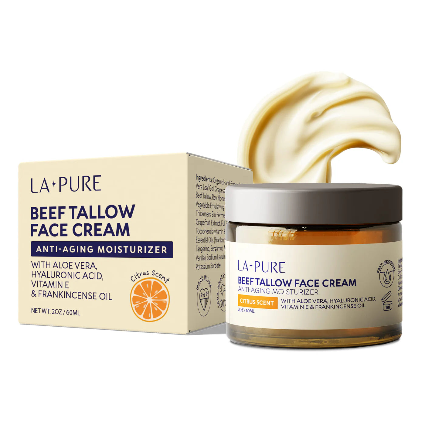 Crema Facial de Sebo de Res