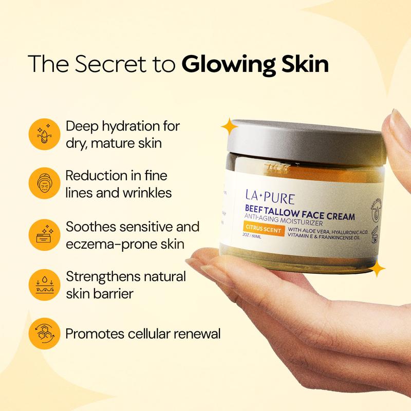 Crema Facial de Sebo de Res